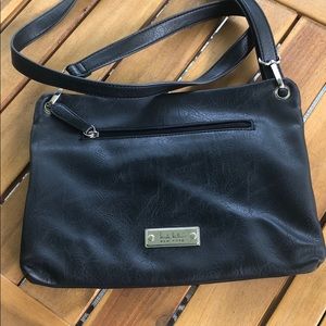 Nicole Miller black crossbody purse